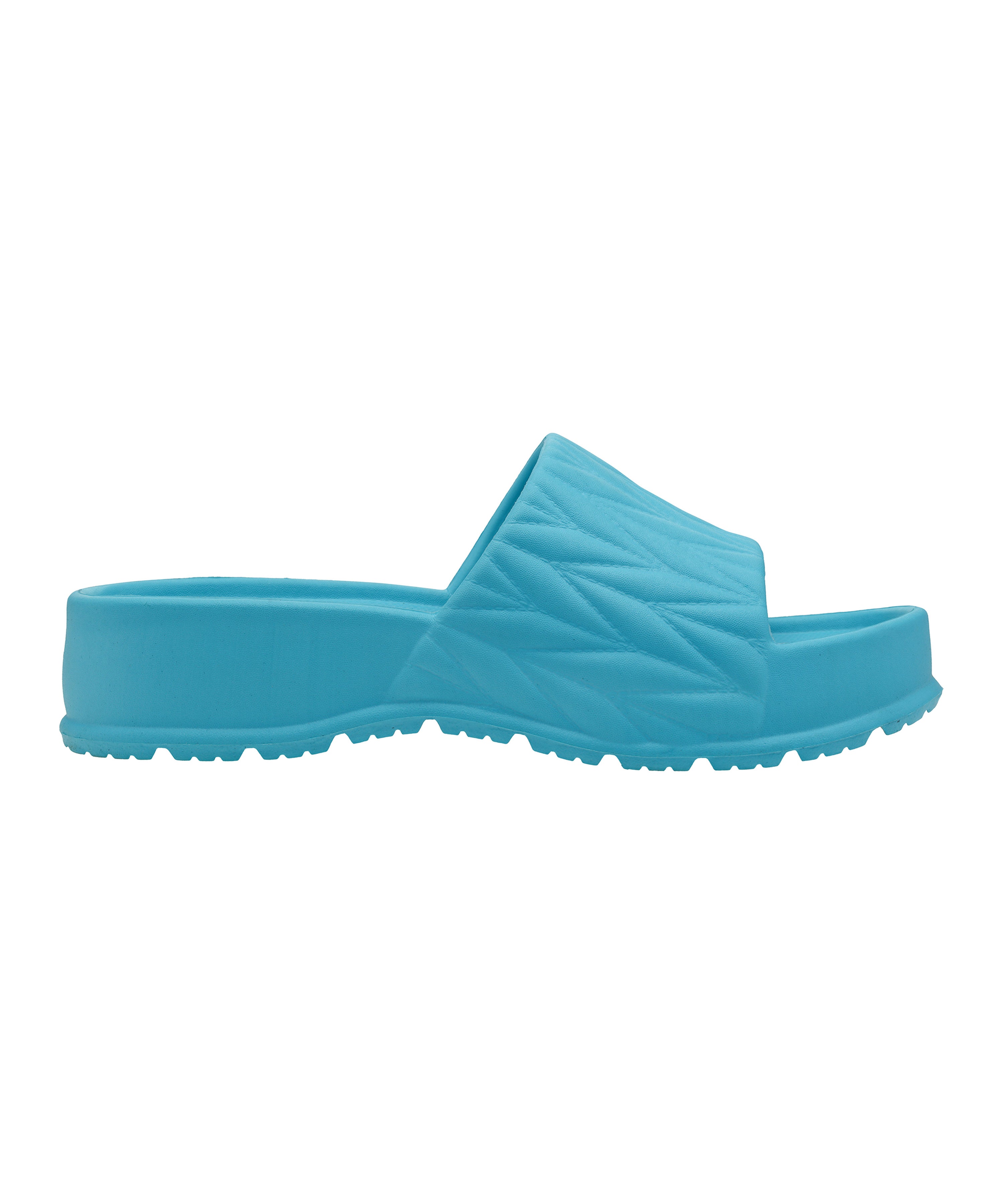 Textured Square-Toe Sliders for Women