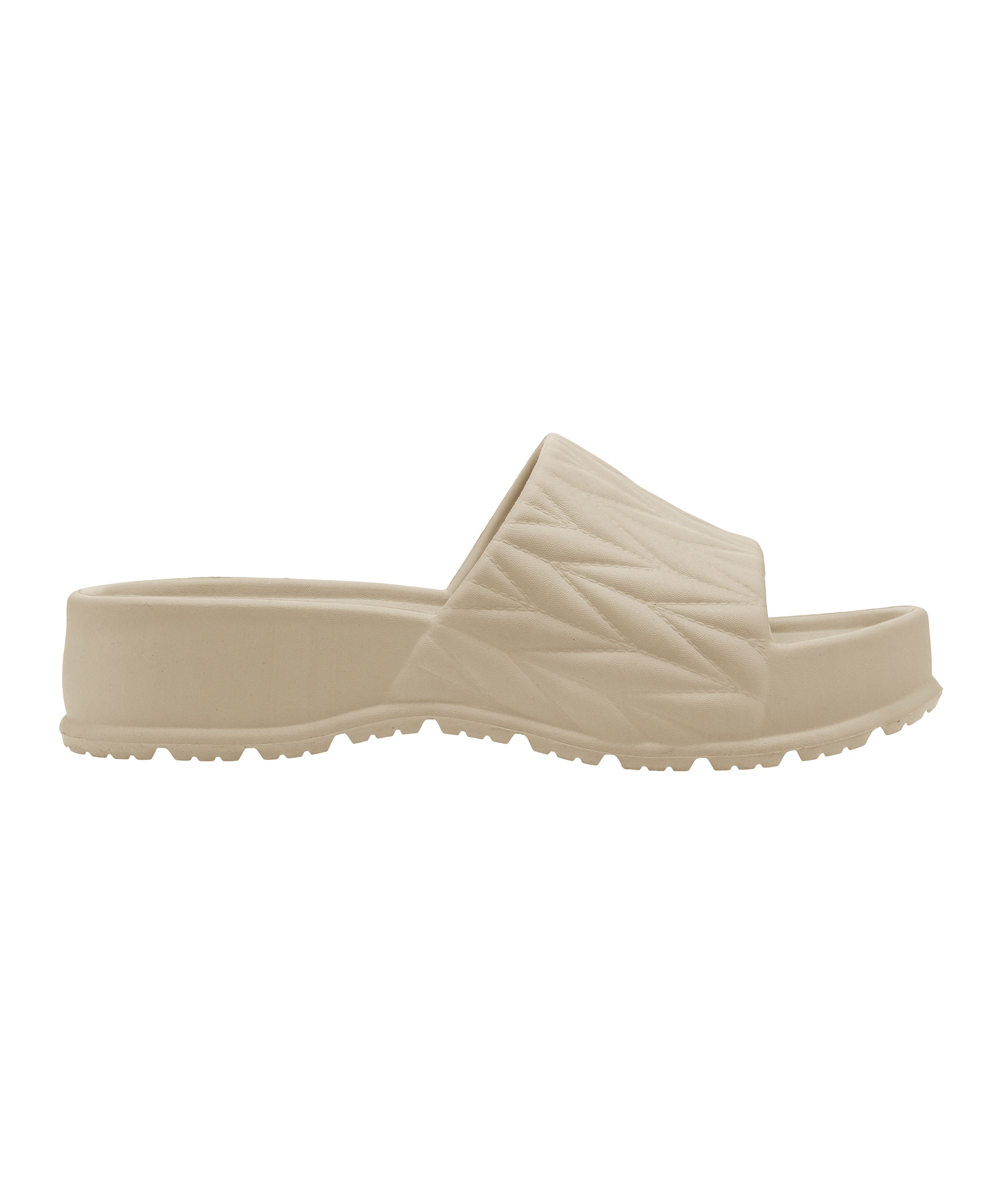 Textured Square-Toe Sliders for Women