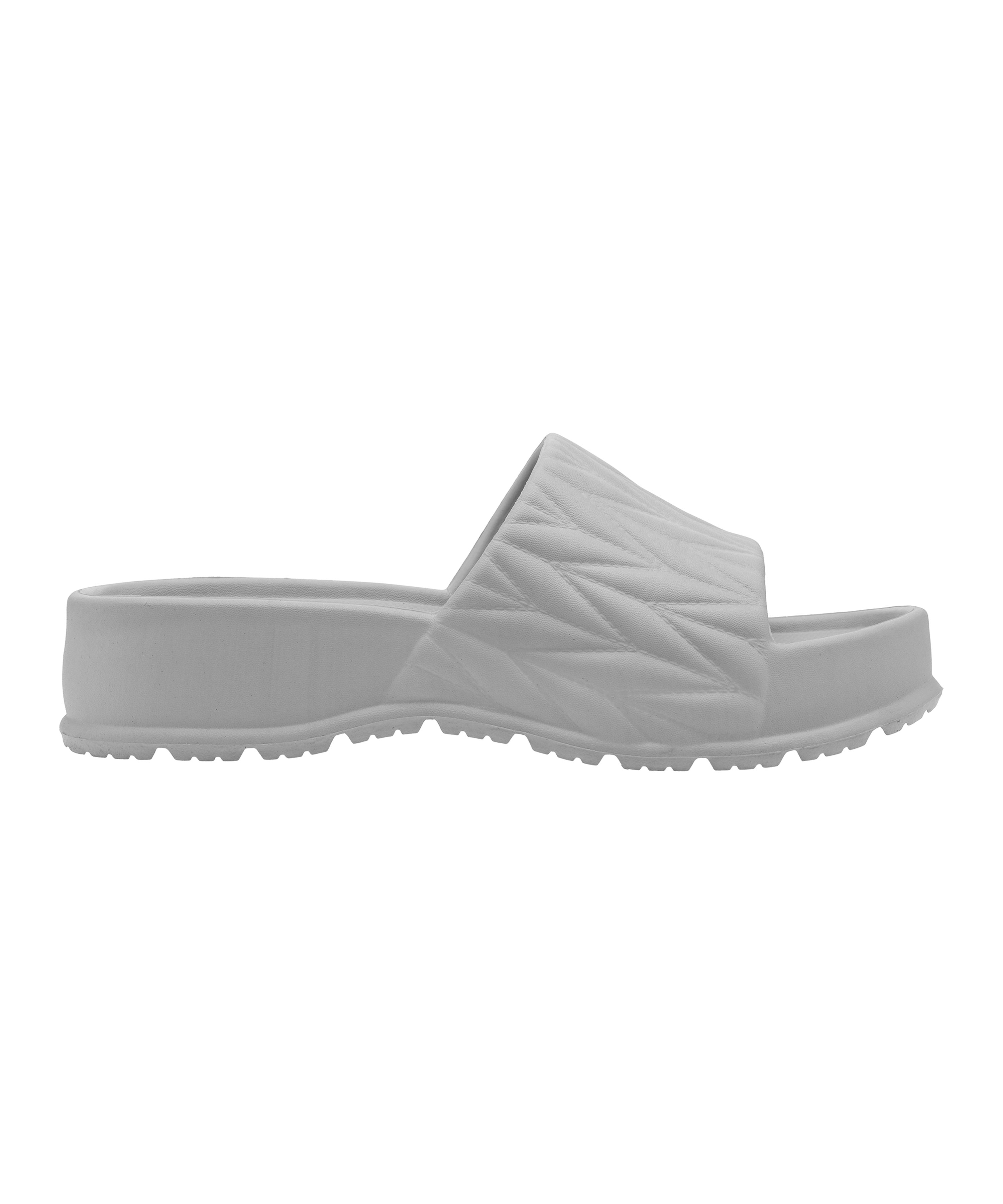 Textured Square-Toe Sliders for Women