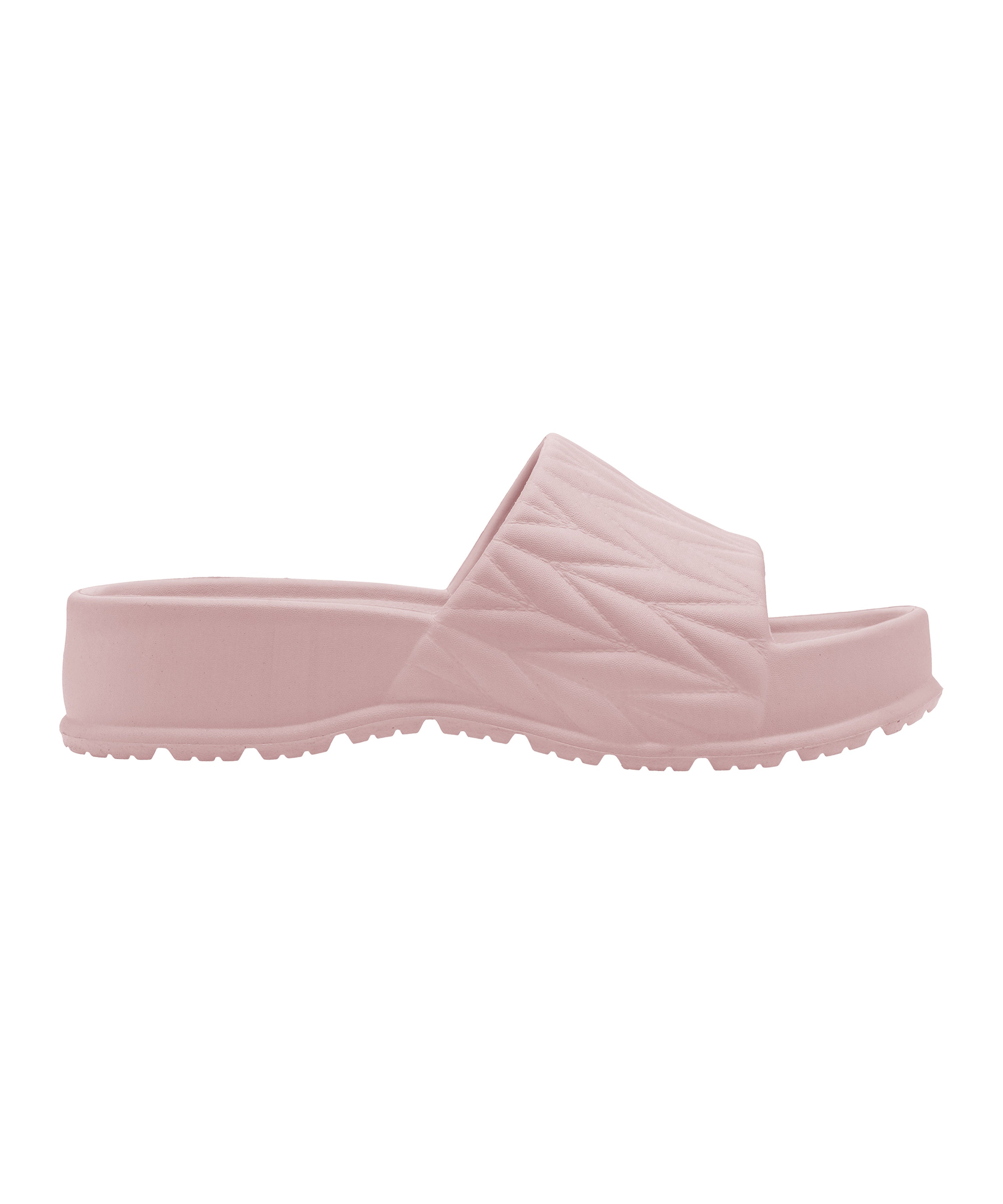 Textured Square-Toe Sliders for Women
