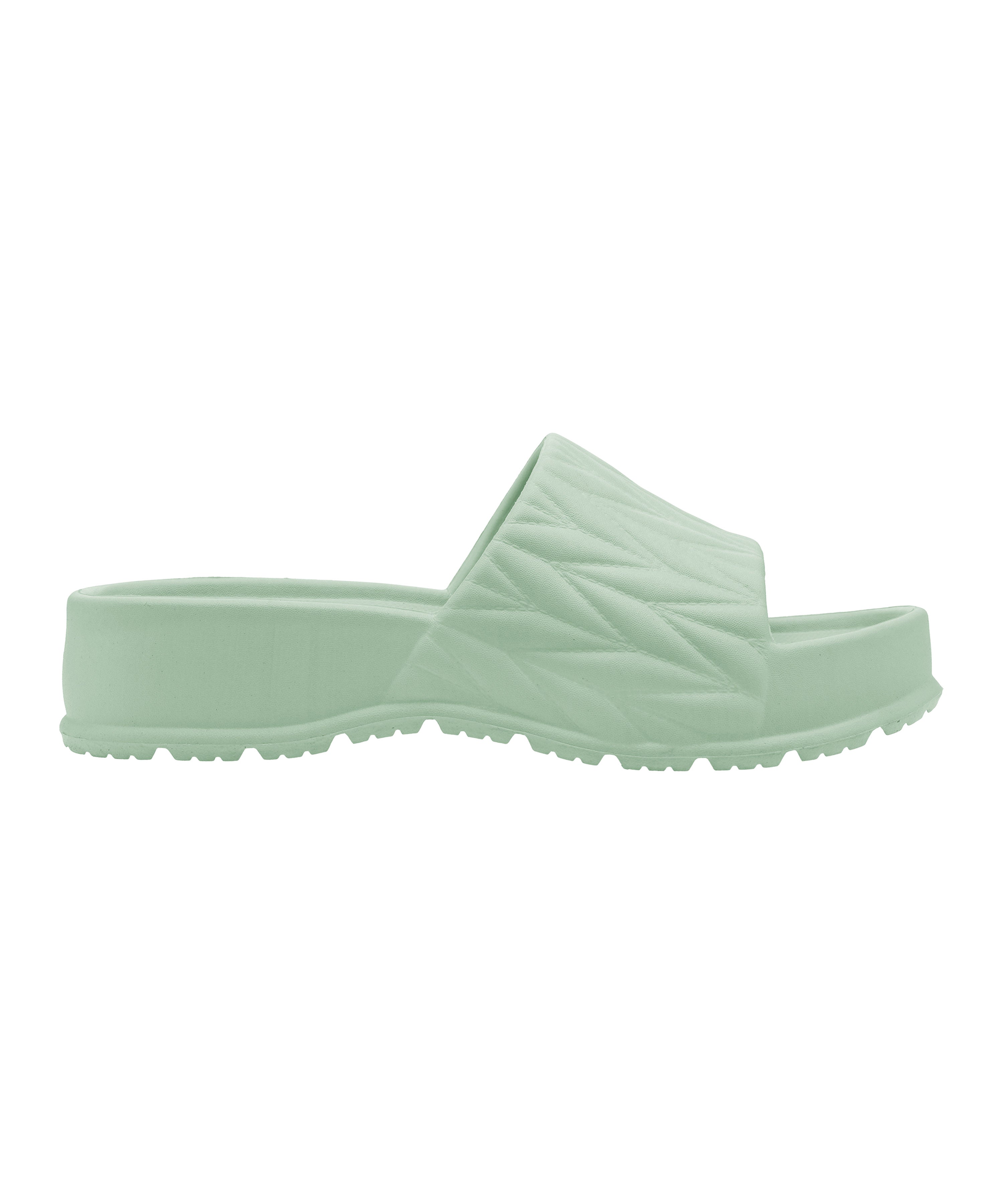 Textured Square-Toe Sliders for Women