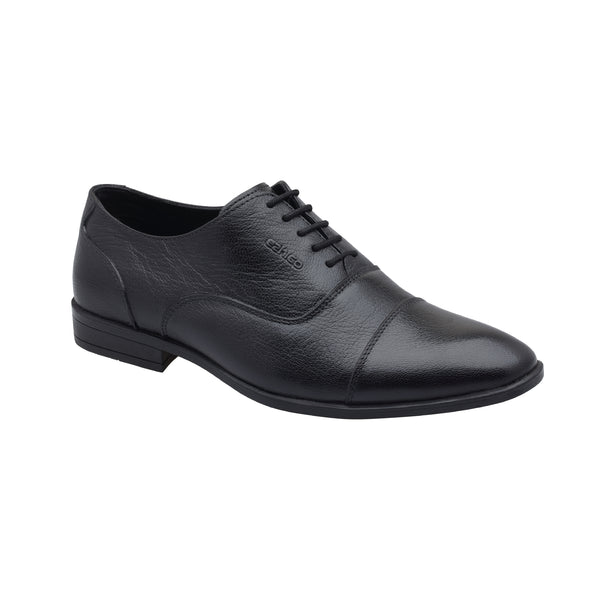 Ezhigo Men’s Cap-Toe Leather Formal Shoe - Brown