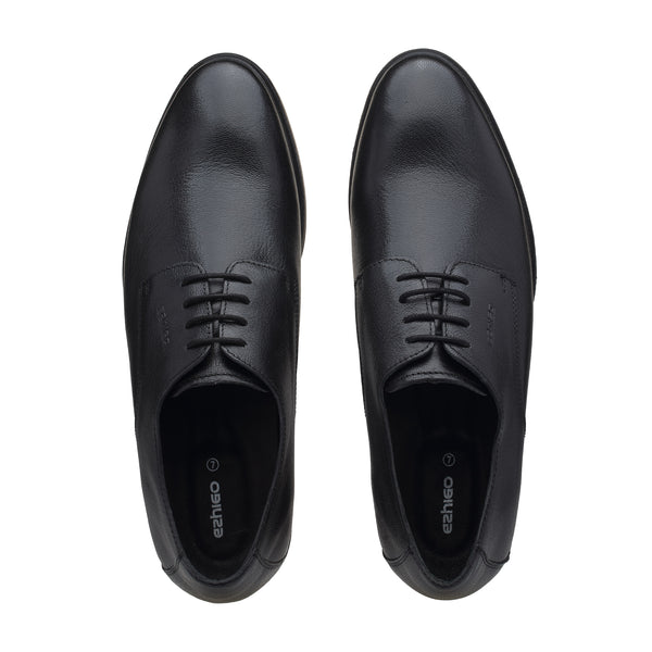 Ezhigo Men’s Premium Derby Formal Shoe - Black
