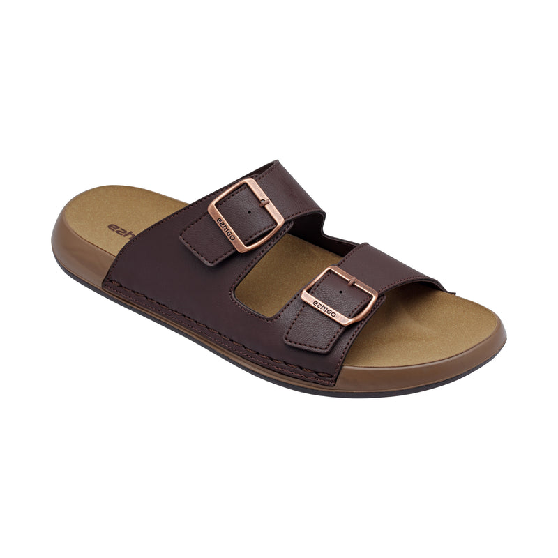 Ezhigo Men’s Soft Double-Buckle Slide sandal
