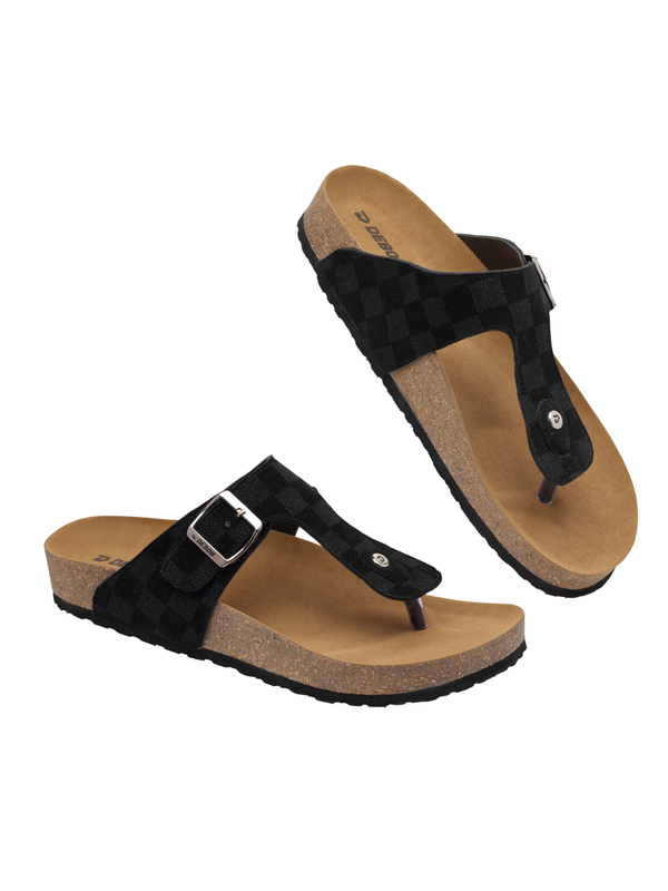 Men’s Cork Footbed Slip-on Sandal