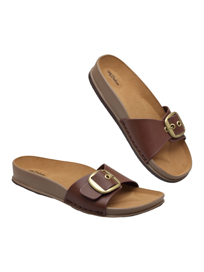Debon Women’s Double-Density Comfort Slide Sandal
