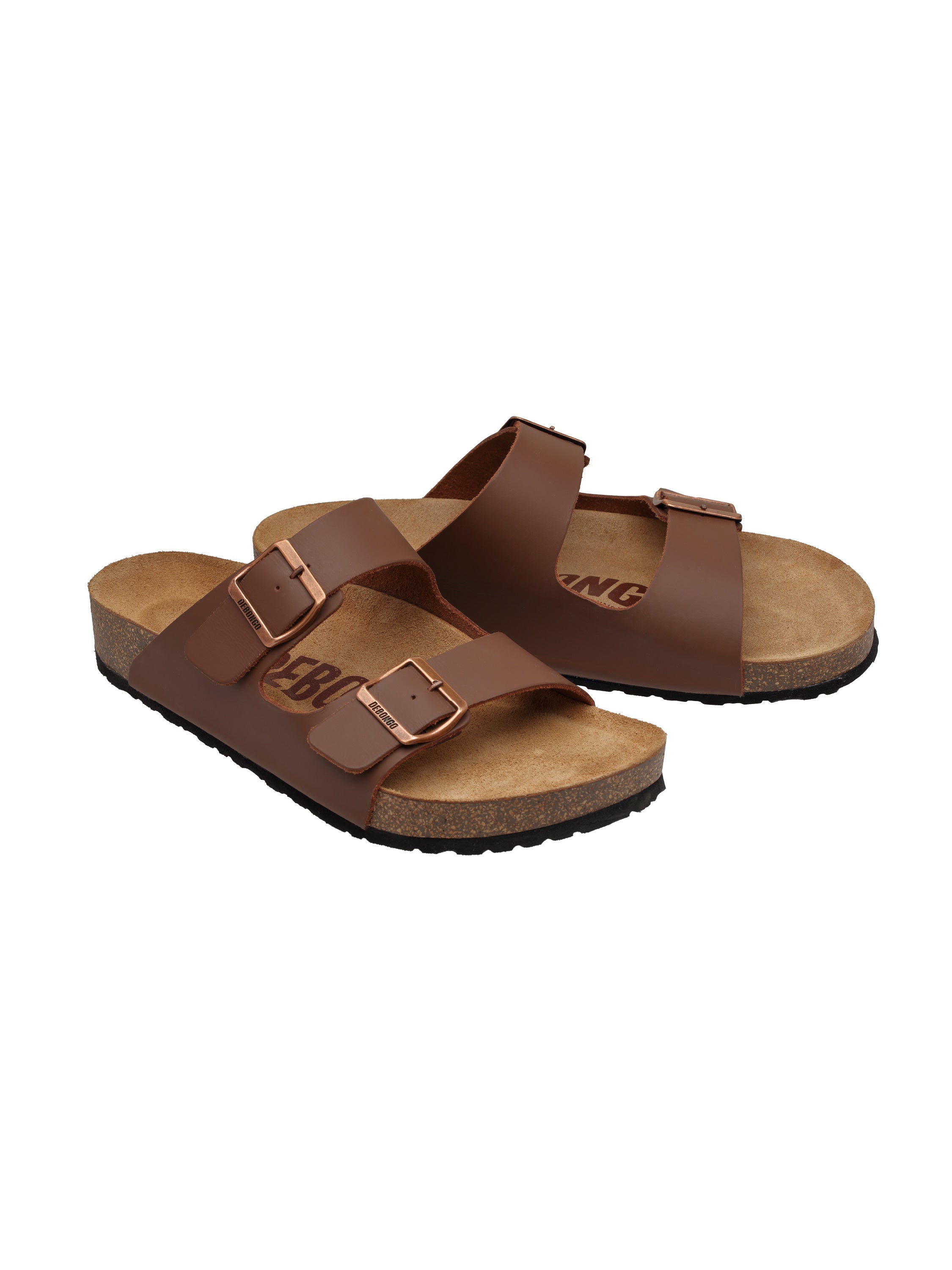 Debongo Men’s Genuine Leather Sandals | Cork Sole Comfort Footwear