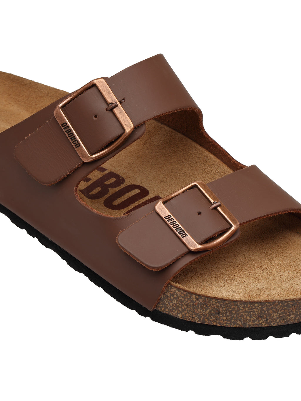 Debongo Men’s Genuine Leather Sandals | Cork Sole Comfort Footwear