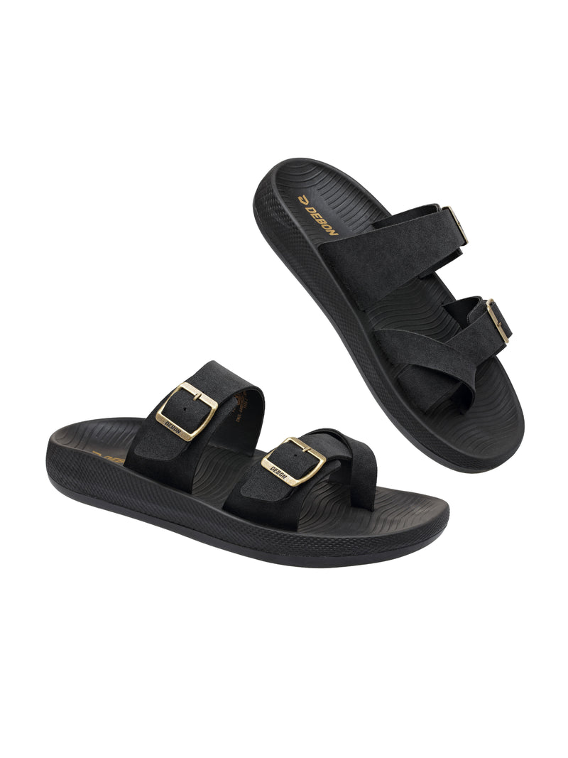 Debon Men’s Brown Ergonomic Comfort Slides
