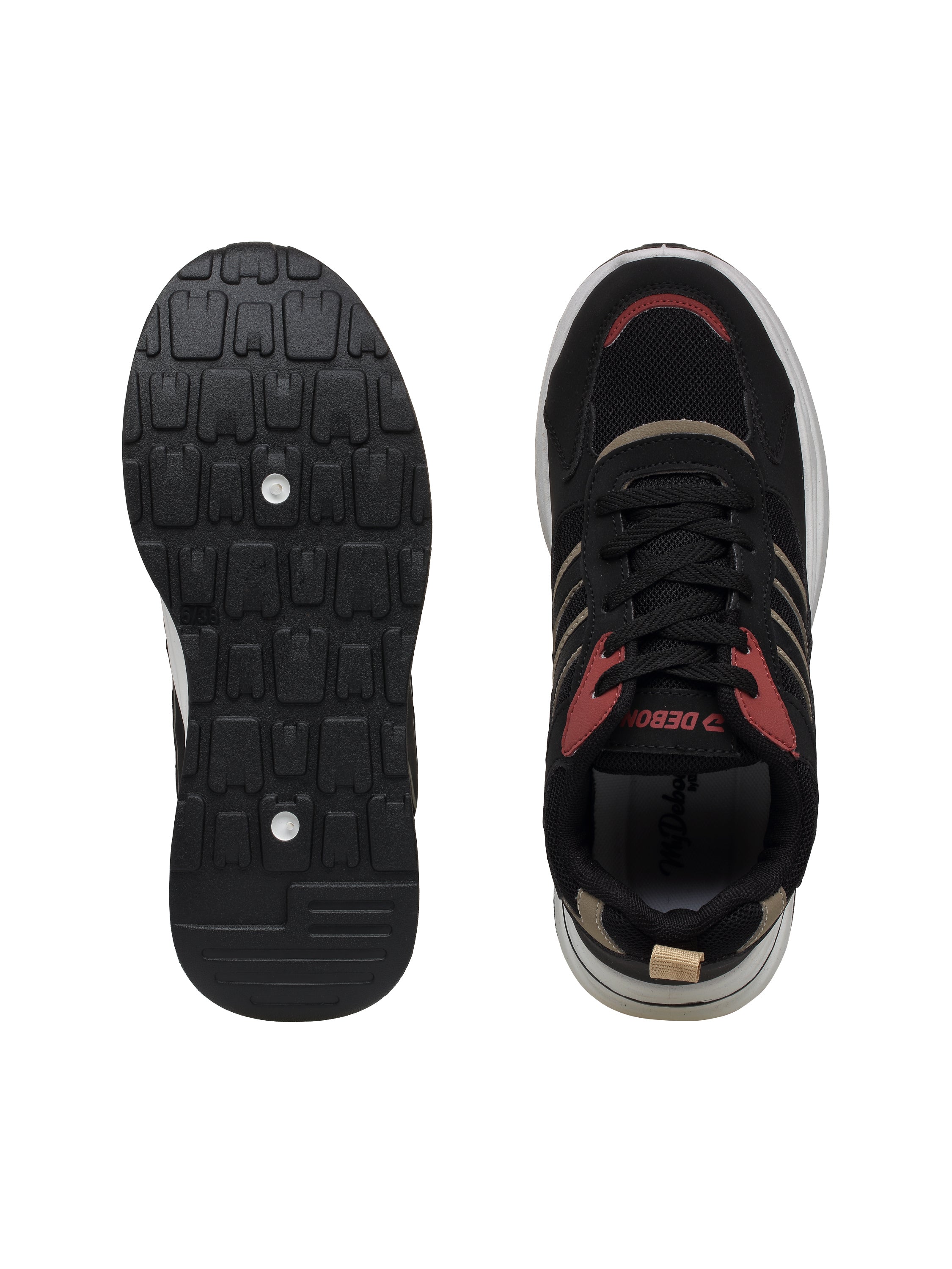 Colorblock Lace-Up Casual Shoes for Women
