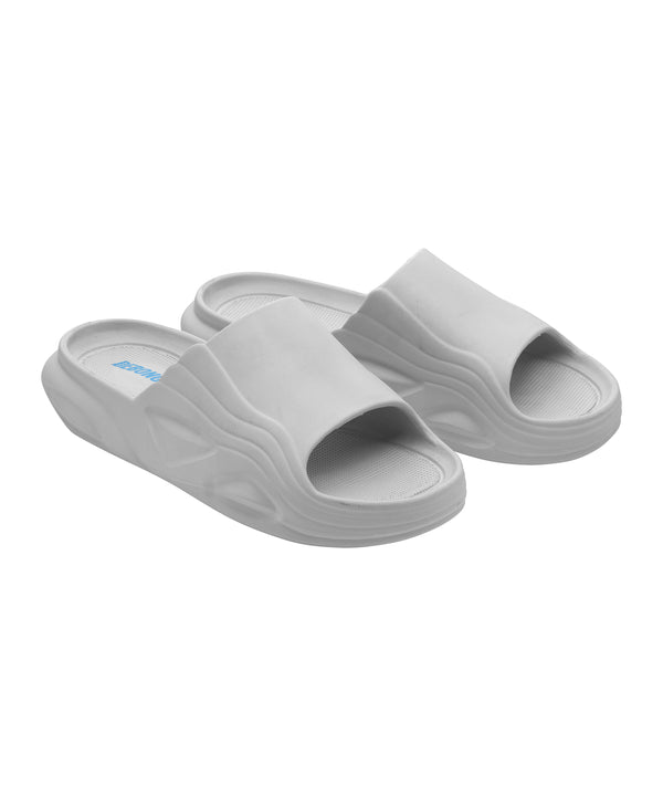 Comfort Slide Sandals - Light Grey