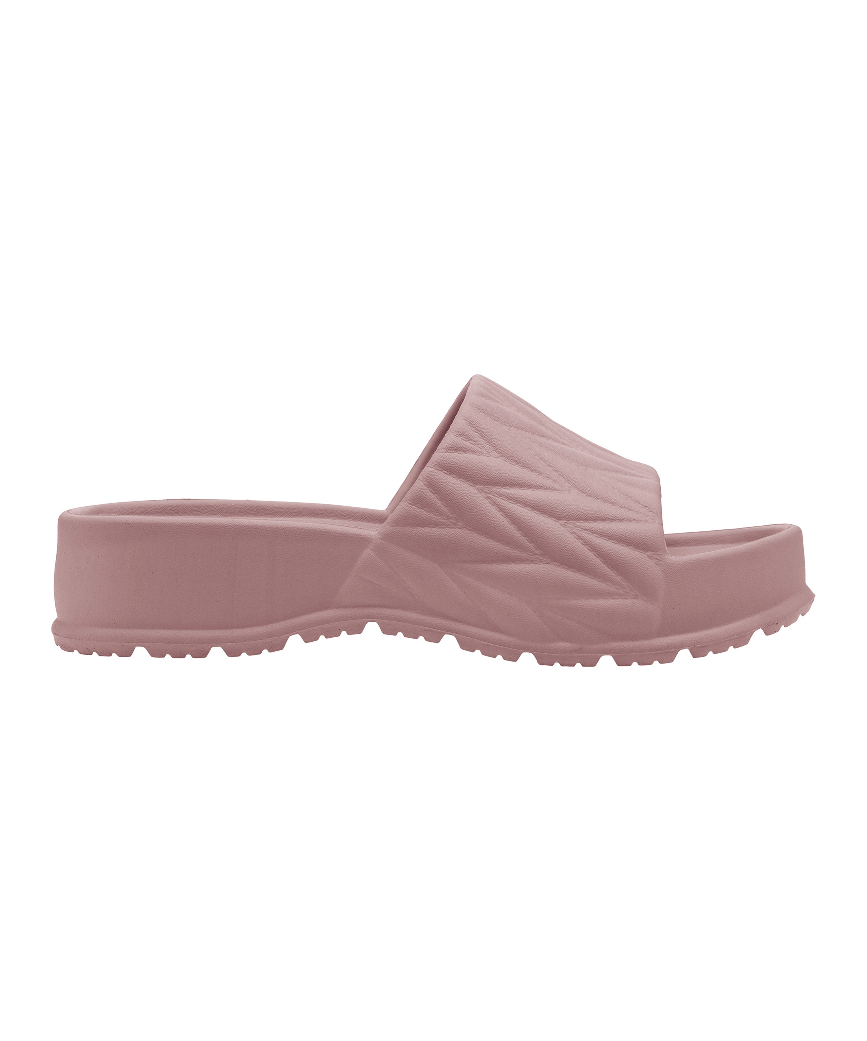 Textured Square-Toe Sliders for Women