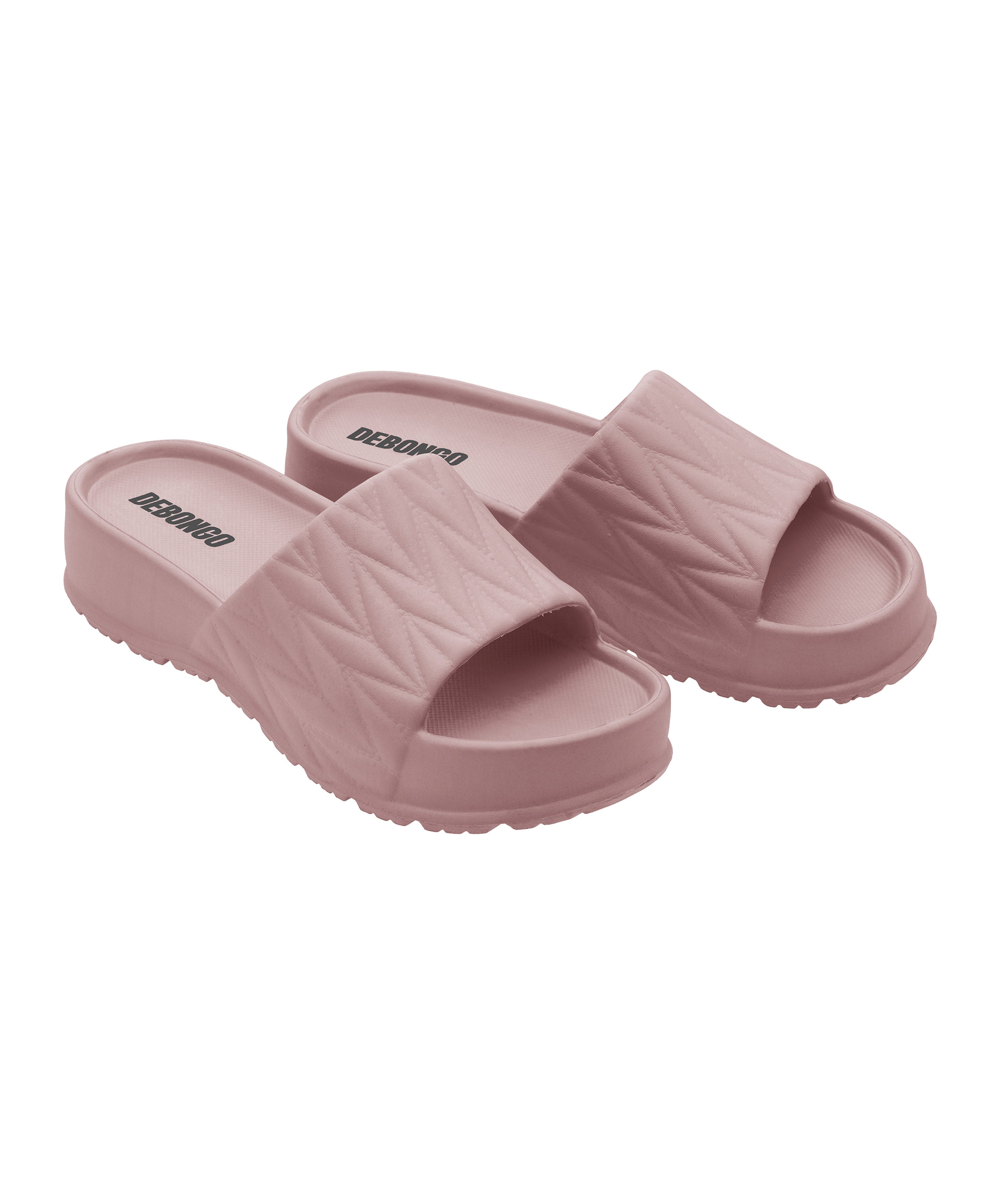 Debongo Women Textured Square-Toe Sliders| Ultra-Soft Sandals ...