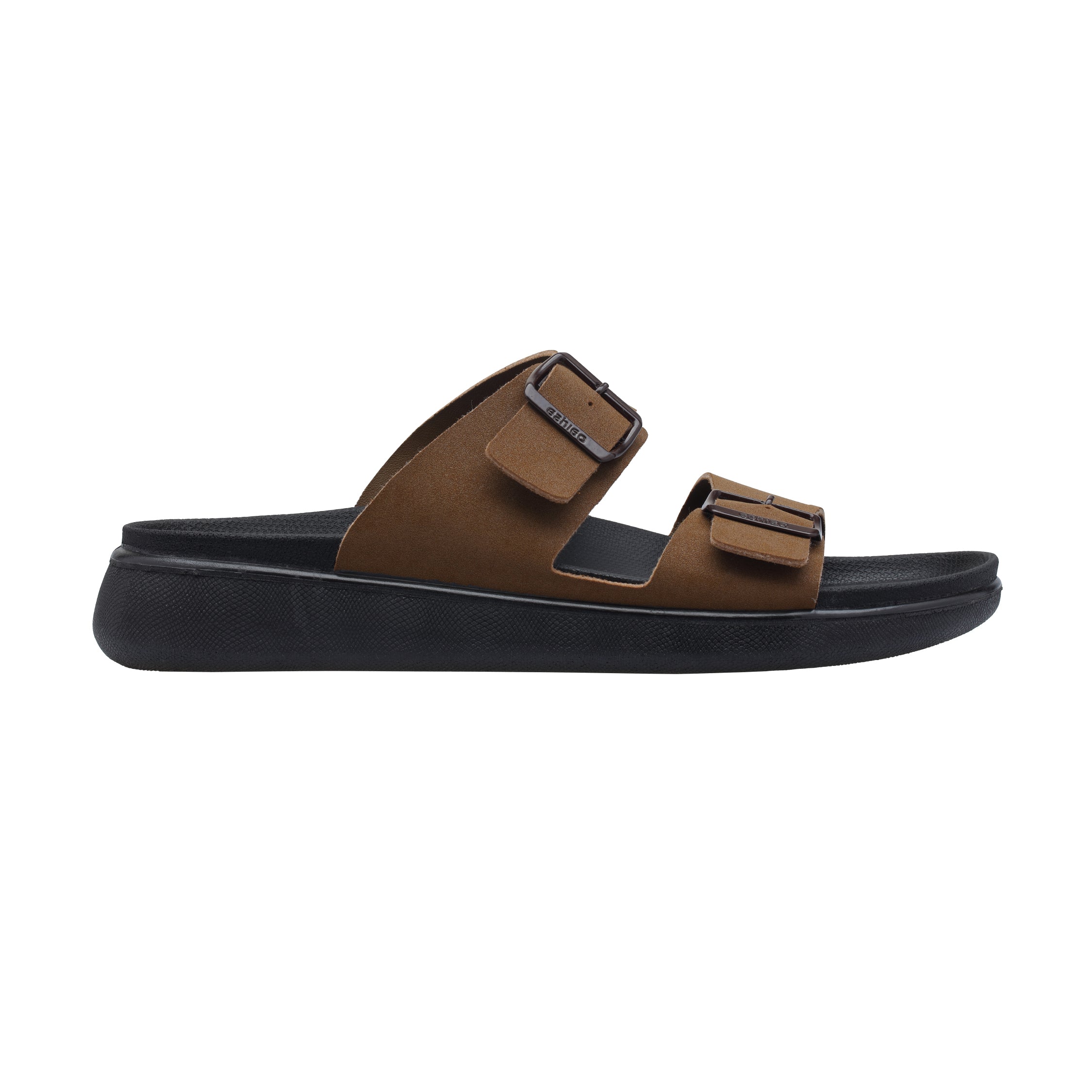 Ezhigo Men’s Soft Double-Buckle Slide Sandal