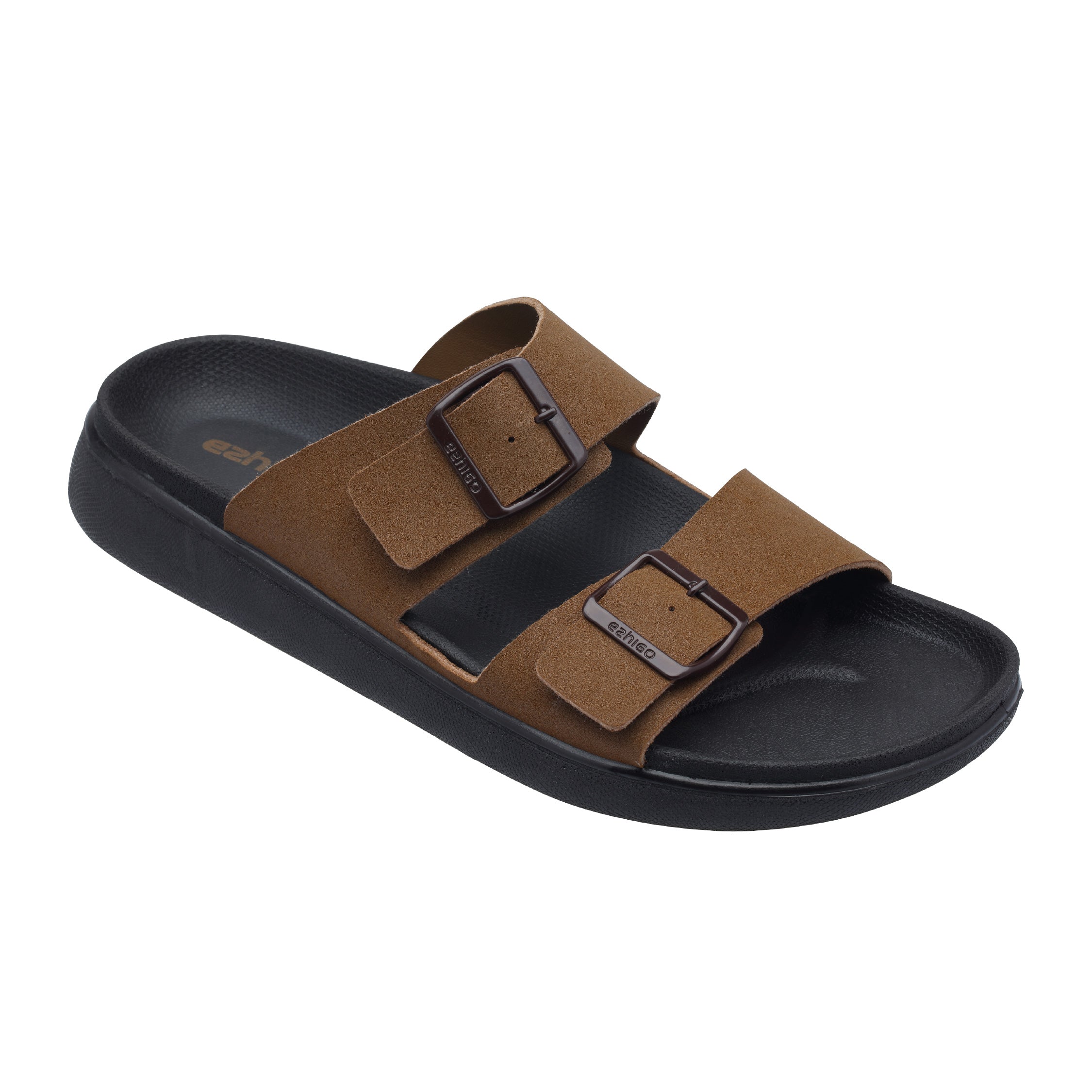 Ezhigo Men’s Soft Double-Buckle Slide Sandal
