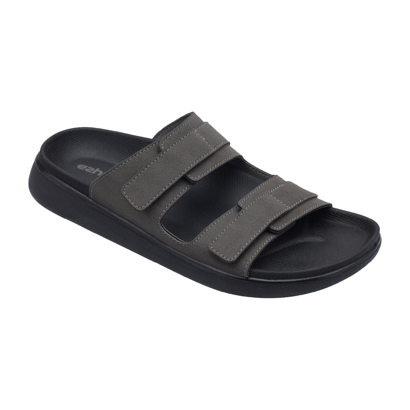 Ezhigo Men’s Velcro Comfort Slide