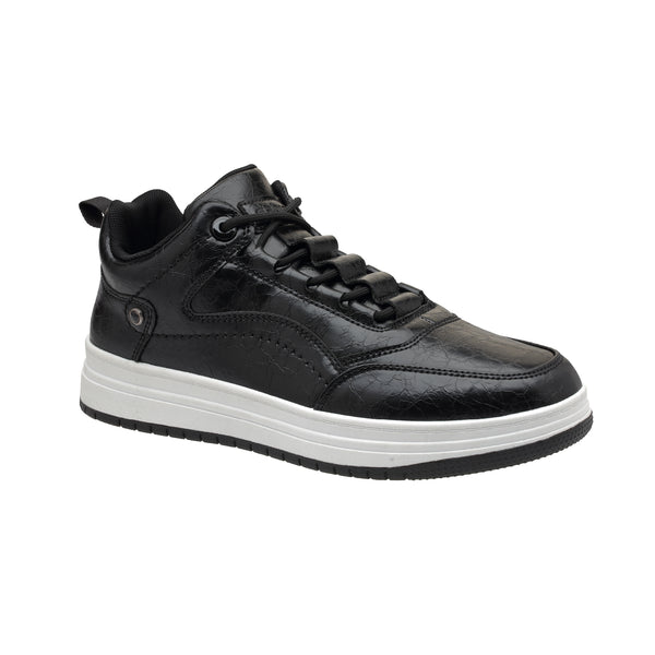 Ezhigo Men’s Gloss-Texture Casual Sneaker