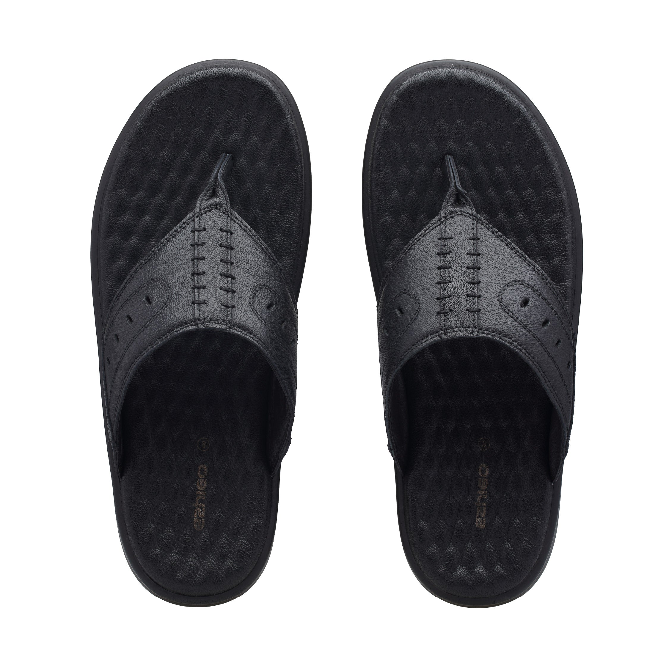 Ezhigo Men’s Soft-Pad Leather Toe-Loop Sandal