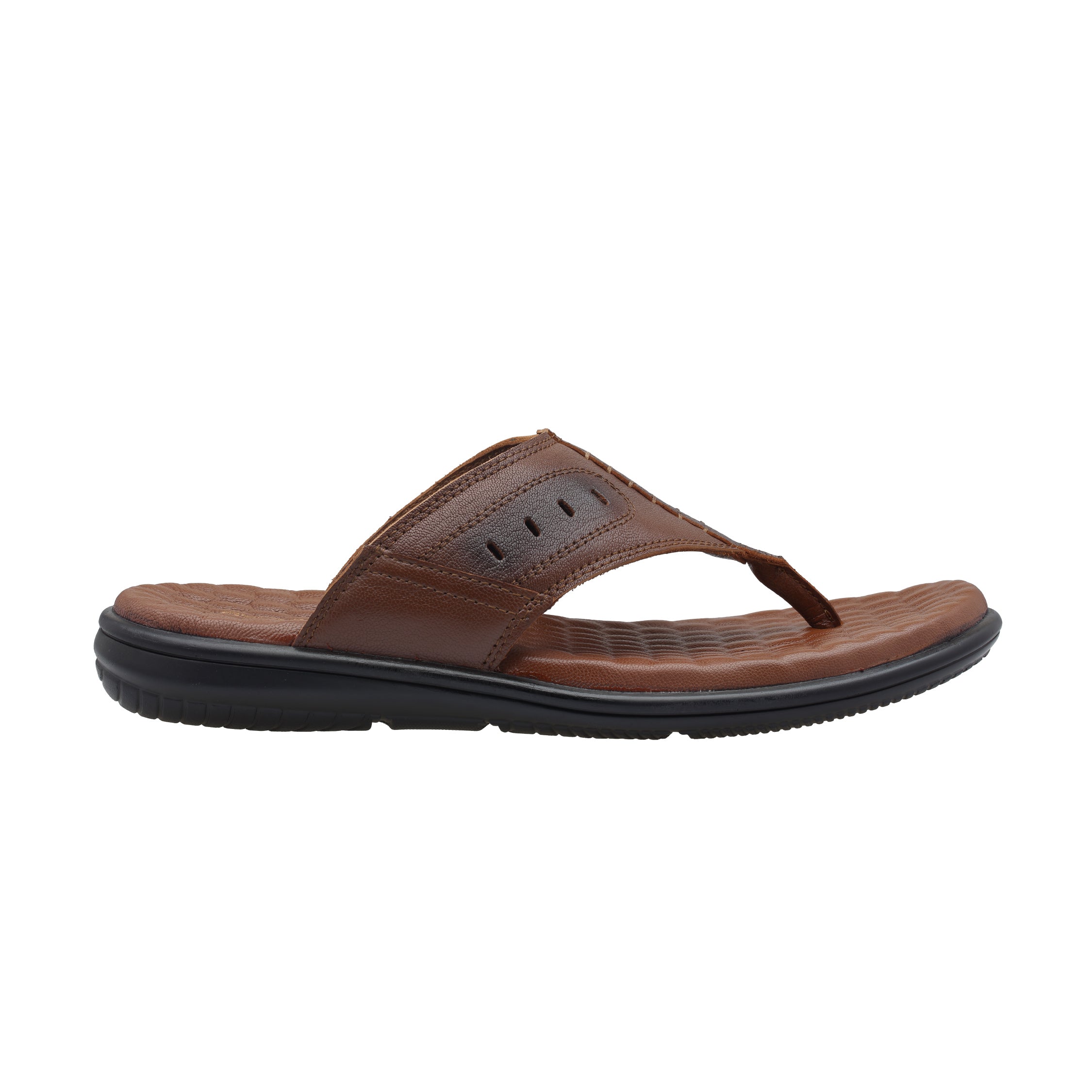 Ezhigo Men’s Soft-Pad Leather Toe-Loop Sandal