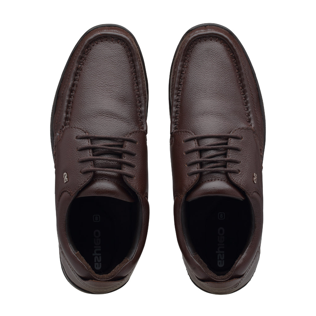 Ezhigo Men’s Air-Comfort Lace-Up Formal Shoe