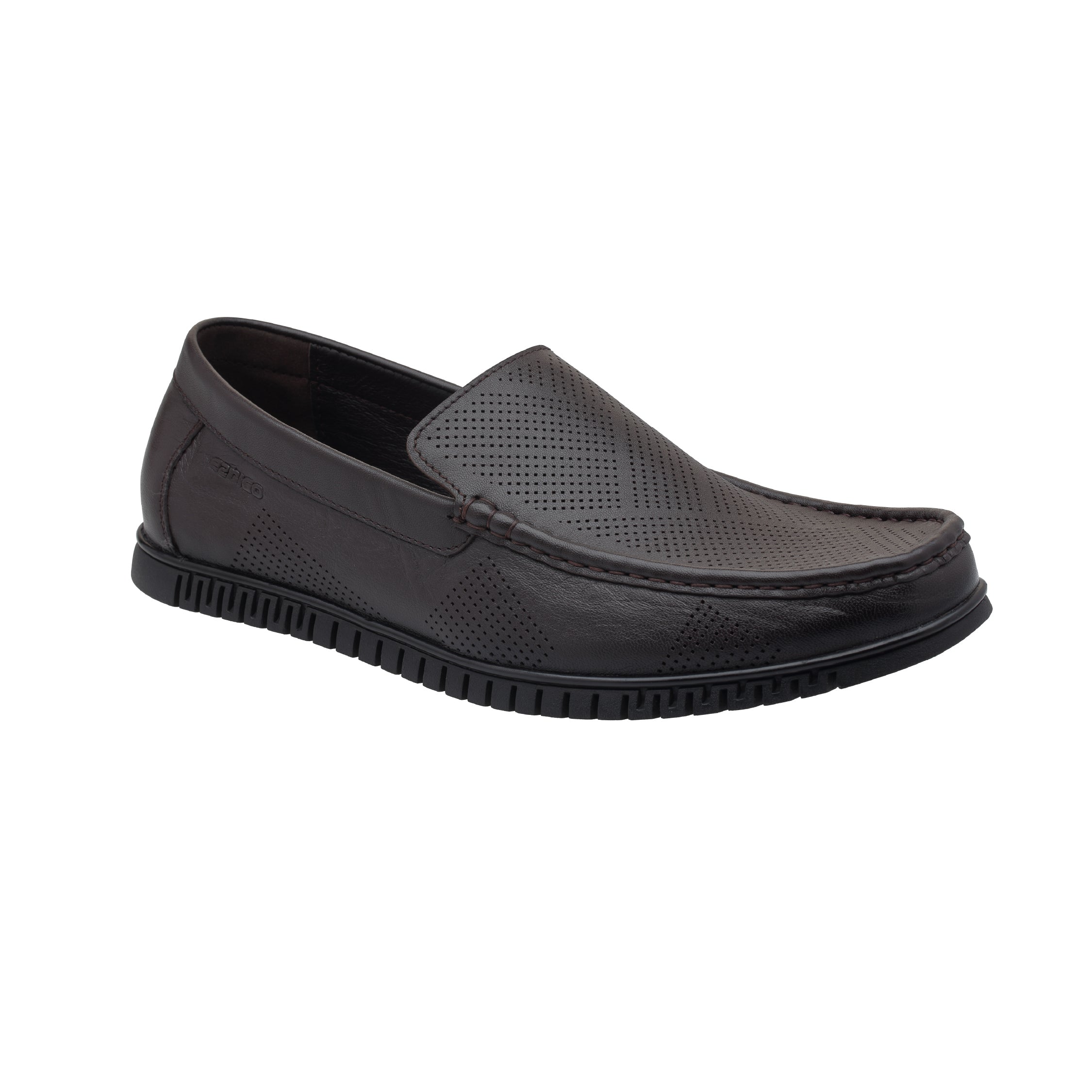Ezhigo Men’s Perforated Leather Loafer