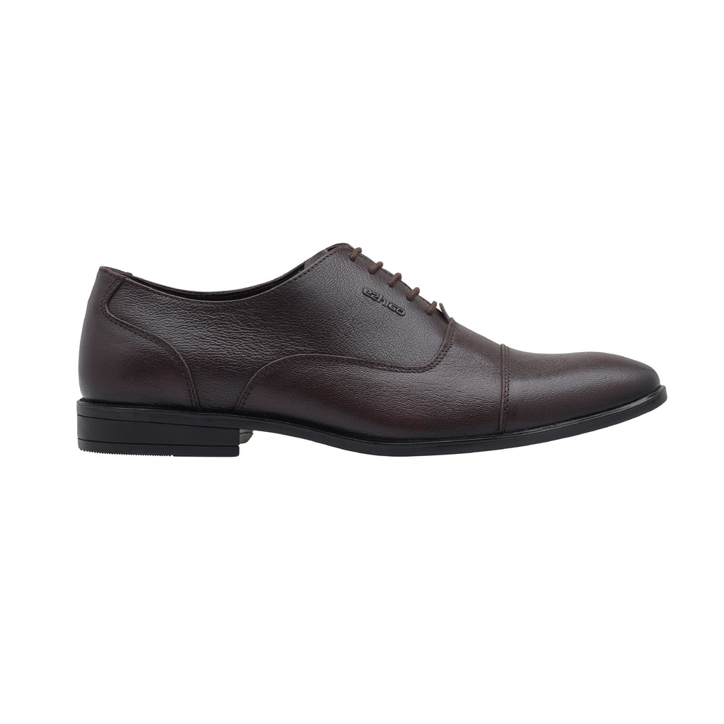 Ezhigo Men’s Cap-Toe Leather Formal Shoe