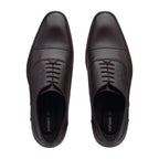 Ezhigo Men’s Cap-Toe Leather Formal Shoe