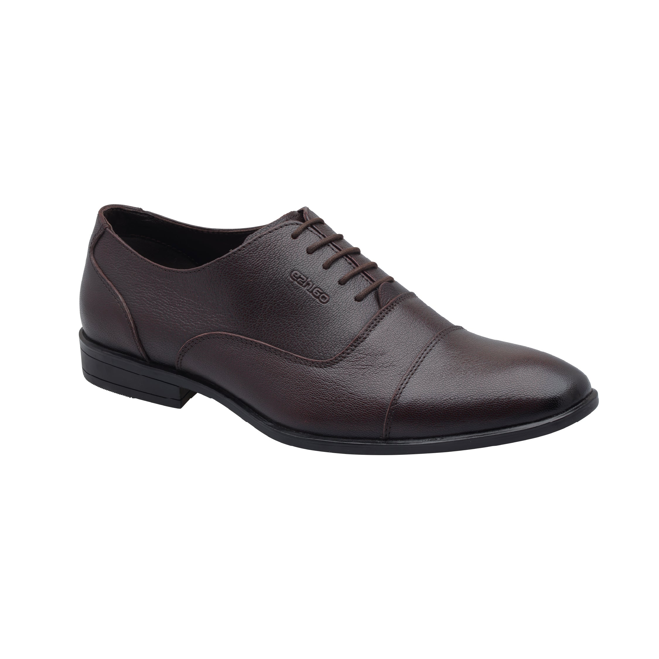 Ezhigo Men’s Cap-Toe Leather Formal Shoe