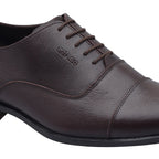 Ezhigo Men’s Cap-Toe Leather Formal Shoe