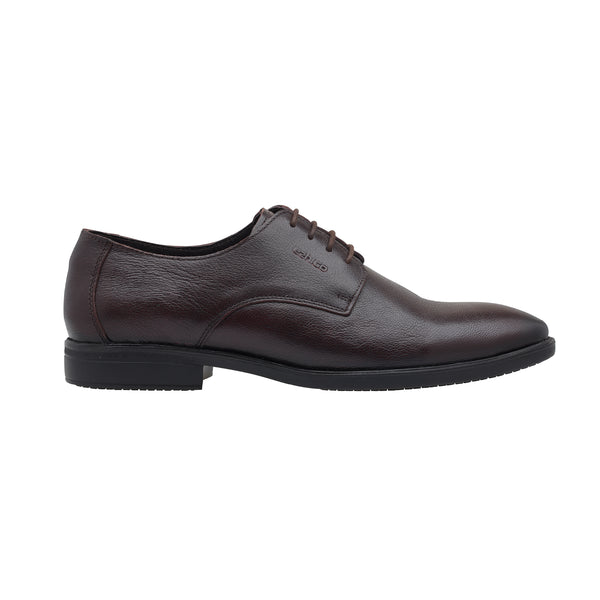 Ezhigo Men’s Premium Derby Formal Shoe - Brown