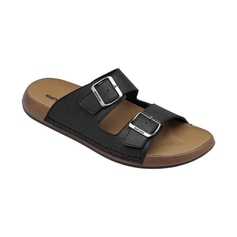 Ezhigo Men’s Soft Double-Buckle Slide sandal