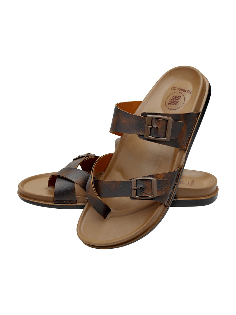 GoodSpot Men’s Ethnic Premium Slide Sandals