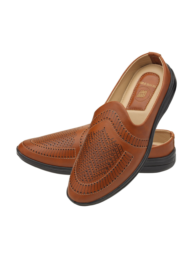 Goodspot Roman Style Ethnic Comfort Sandals for Men
